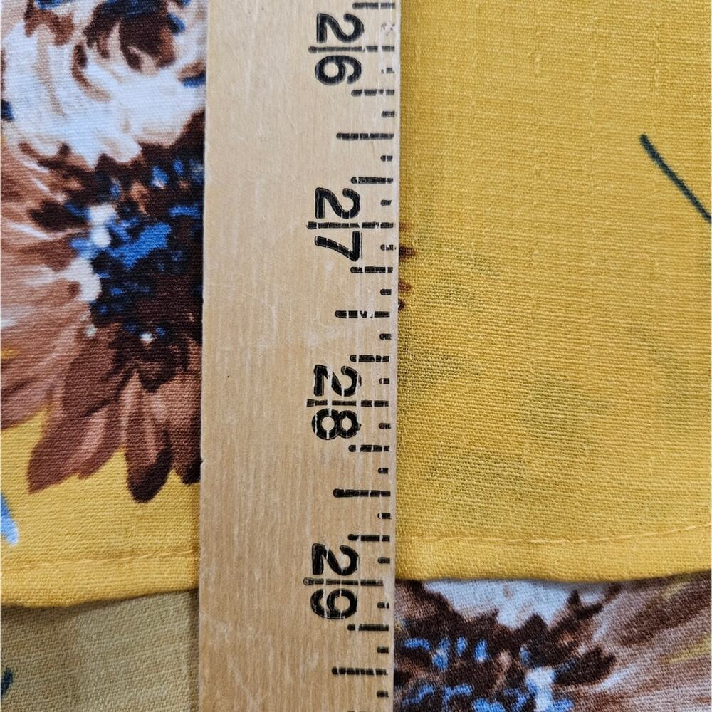 Oddi Floral Top Yellow‎ Ruffled Collar Long Sleeve Plus Size 3XL USA Bloomcore - Picture 11 of 14
